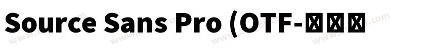 Source Sans Pro (OTF字体转换